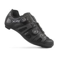 Lake CX242 fietsschoenen zwart - zilver (1)